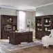 Providence Park Chateau Brown 66" Credenza and Hutch with LED