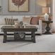 Provence Park Chateau Brown and Blue Round Stone Top End Table