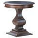 Provence Park Chateau Brown and Blue Round Stone Top End Table