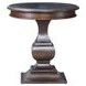 Provence Park Chateau Brown and Blue Round Stone Top End Table
