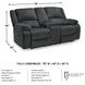 Draycoll Slate Double Reclining Loveseat With Console