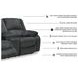 Draycoll Slate Double Power Reclining Loveseat with Console