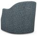 Ariana Blue Upholstered Escala Swivel Accent Chair