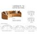 Alston La Costa Tan 2 Piece Modular Curved Sectional