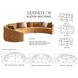 Alston La Costa Tan 3 Piece Modular Curved Sectional