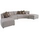 Alston Zanzibar Rust 4 Piece Modular Curved Sectional