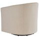 Sunset Key Candice Ivory Upholstered Swivel Chair