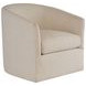 Sunset Key Candice Ivory Upholstered Swivel Chair
