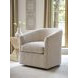 Sunset Key Candice Beige Upholstered Swivel Chair