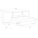 Clarimond Hailey Moon and Meg Taupe King Upholstered Platform Bed