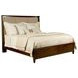 Spectrum Amaretto King Upholstered Panel Bed