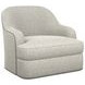 Alta Vista Gray Upholstered Swivel Chair with Nailhead Trim