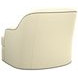 Alta Vista Cream Upholstered Swivel Chair with Nailhead Trim