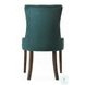 Farren Green Velvet and Weathered Oak Side Chair with Nailhead Trim Set of 2