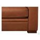 Langston Nutmeg Top Grain Leather LAF Chaise Sectional