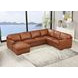 Langston Nutmeg Leather Modular Sectional