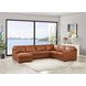 Langston Nutmeg Leather Modular Sectional