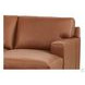 Langston Nutmeg Top Grain Leather RAF Chaise Sectional