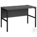 7731 Gray And Black 48" Computer Desk
