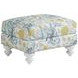 Ocean Breeze Sandstone and Blue Upholstered Rectangular Gilmore Ottoman