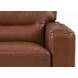 Elwyn Pecan Leather Upholstered Accent Chair