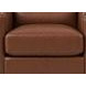 Elwyn Pecan Leather Upholstered Accent Chair