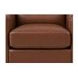 Elwyn Pecan Leather Upholstered Accent Chair