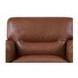 Elwyn Pecan Leather Upholstered Accent Chair