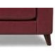 Elwyn Cranberry Leather Upholstered Accent Chair