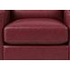 Elwyn Cranberry Leather Upholstered Accent Chair