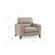 Elwyn Stone Leather Upholstered Accent Chair