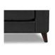 Elwyn Black Leather Upholstered Accent Chair
