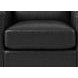 Elwyn Black Leather Upholstered Accent Chair