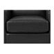 Elwyn Black Leather Upholstered Accent Chair