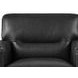 Elwyn Black Leather Upholstered Accent Chair