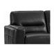 Elwyn Black Leather Upholstered Accent Chair