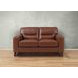 Elwyn Pecan Leather 64" Loveseat