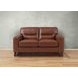 Elwyn Pecan Leather 64" Loveseat