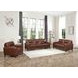 Elwyn Pecan Leather 64" Loveseat