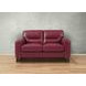Elwyn Cranberry Leather 64" Loveseat