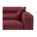 Elwyn Cranberry Leather 64" Loveseat