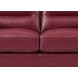 Elwyn Cranberry Leather 64" Loveseat