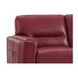 Elwyn Cranberry Leather 64" Loveseat