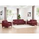 Elwyn Cranberry Leather 64" Loveseat