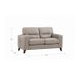 Elwyn Stone Leather 64" Loveseat