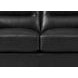 Elwyn Black Leather 64" Loveseat