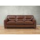 Elwyn Pecan Leather 87" Sofa