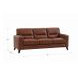Elwyn Pecan Leather 87" Sofa