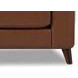 Elwyn Pecan Leather 87" Sofa
