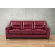 Elwyn Cranberry Leather 87" Sofa